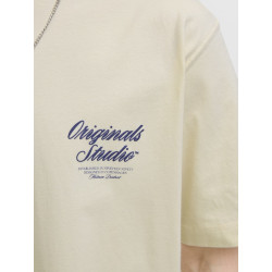 JACK & JONES Norrebro Typo T-shirt - Antique White