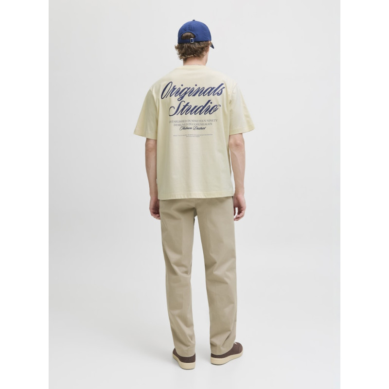 JACK & JONES Norrebro Typo T-shirt - Antique White