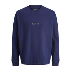 JACK & JONES JUNIOR Norrebro Broderet Bluse - Ocean Cavern