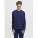 JACK & JONES JUNIOR Norrebro Broderet Bluse - Ocean Cavern