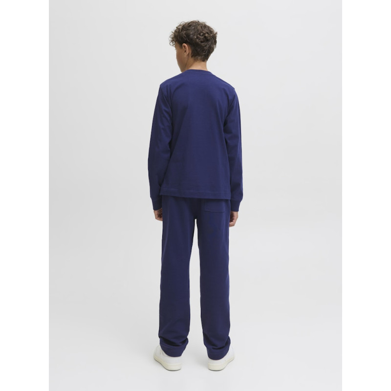 JACK & JONES JUNIOR Norrebro Broderet Bluse - Ocean Cavern