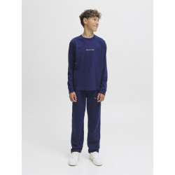 JACK & JONES JUNIOR Norrebro Broderet Bluse - Ocean Cavern