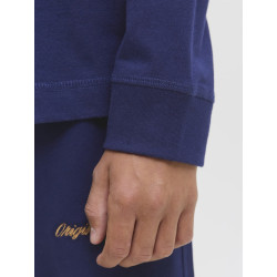 JACK & JONES JUNIOR Norrebro Broderet Bluse - Ocean Cavern