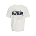 JJ REBEL Jim T-shirt - Cloud Dancer