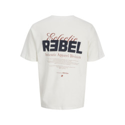 JJ REBEL Jim T-shirt - Cloud Dancer
