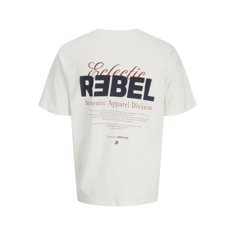 JJ REBEL Jim T-shirt - Cloud Dancer