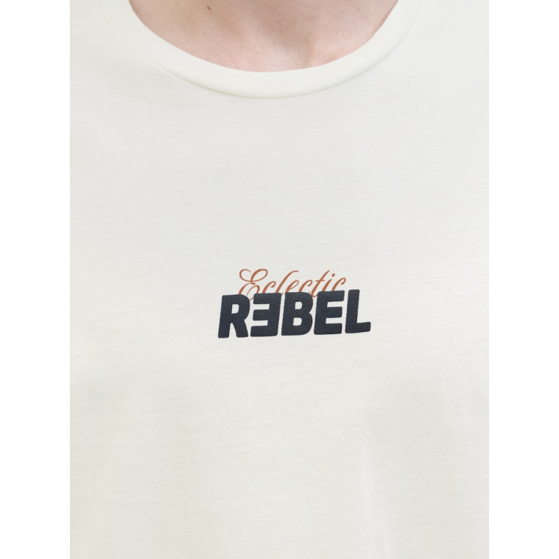 JJ REBEL Jim T-shirt - Cloud Dancer