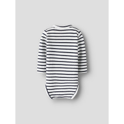 NAME IT BABY Kans L/S Wrap Bodystocking - Cloud Dancer