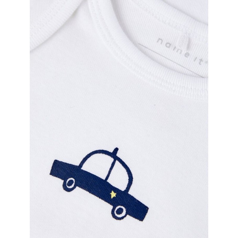 NAME IT Baby kortærmet body 3 pak - Dark Sapphire