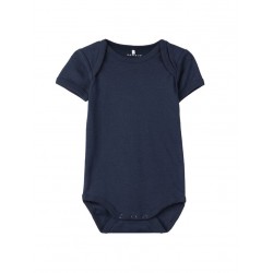 NAME IT Baby kortærmet body 3 pak - Dark Sapphire