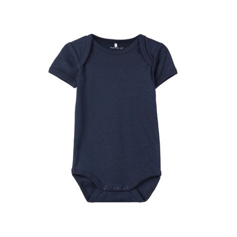 NAME IT Baby kortærmet body 3 pak - Dark Sapphire