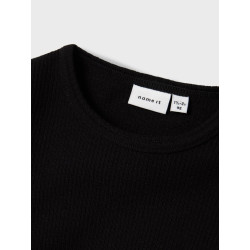 NAME IT MINI Wax Uld Bluse - Sort