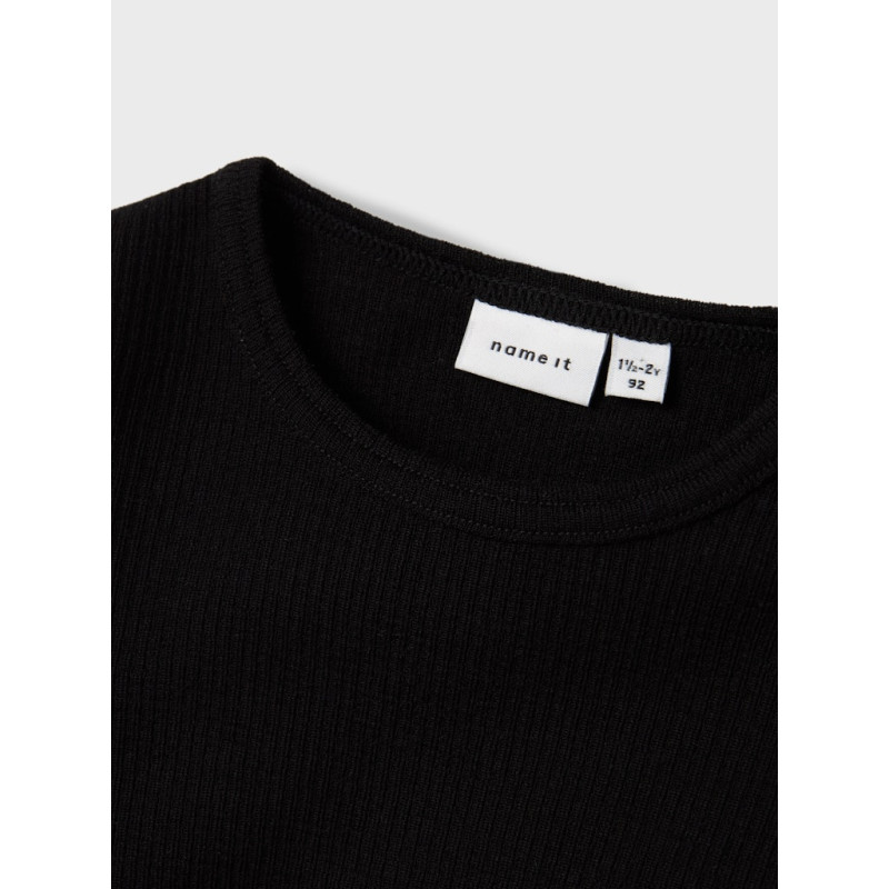 NAME IT MINI Wax Uld Bluse - Sort