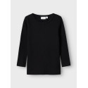 NAME IT MINI Wax Uld Bluse - Sort