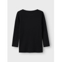 NAME IT MINI Wax Uld Bluse - Sort