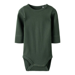 NAME IT BABY Kenno L/S Bodystocking - Deep Forest