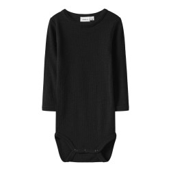 NAME IT BABY Wax L/S Uld Bodystocking - Sort