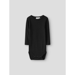 NAME IT BABY Wax L/S Uld Bodystocking - Sort