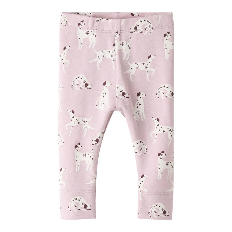 NAME IT BABY Kilas Leggings - Bleached Mauve / Cloud Dancer