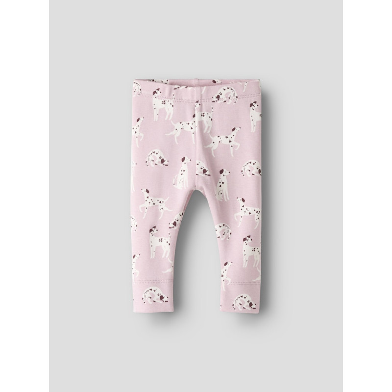 NAME IT BABY Kilas Leggings - Bleached Mauve / Cloud Dancer