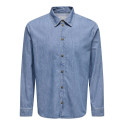 ONLY & SONS Sean Denim Skjorte - Medium Blue Denim