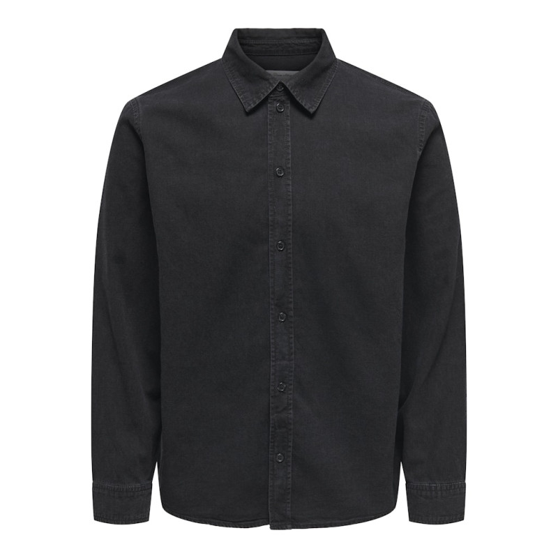 ONLY & SONS Sean Denim Skjorte - Black Denim