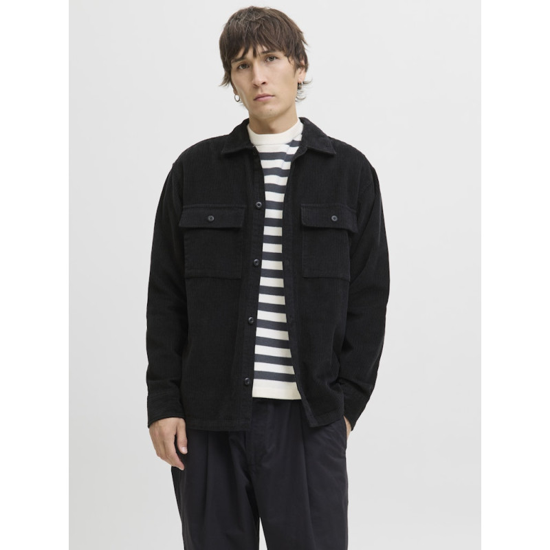 JACK & JONES Perfect Fløjl Overshirt - Sort