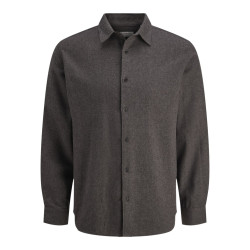 JJ REBEL Bike Melange Skjorte - Chocolate Torte