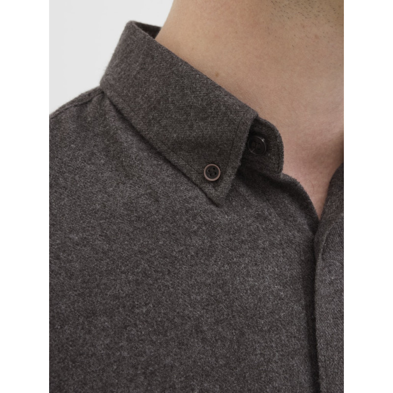 JJ REBEL Bike Melange Skjorte - Chocolate Torte