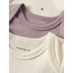 NAME IT BABY Body Heart 3-Pak Bodystocking - Summer Sand