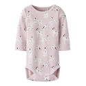 NAME IT BABY Kilas L/S Bodystocking - Bleached Mauve / Cloud Dancer