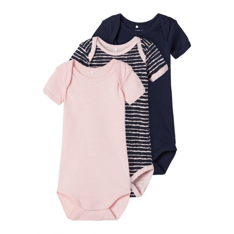 KØB TILBUD NAME IT BABY 3-PACK S/S BODYSTOCKING | Thebestbuy.dk