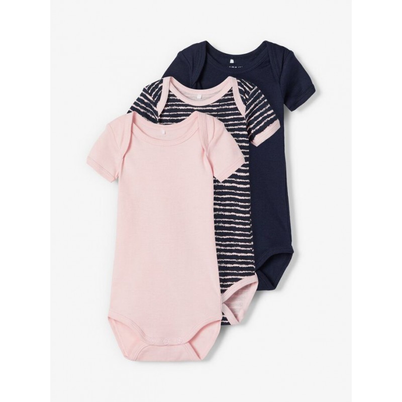KØB TILBUD NAME IT BABY 3-PACK S/S BODYSTOCKING | Thebestbuy.dk