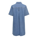 ONLY Rosenheim S/S Denim Kjole - Light Medium Blue Denim