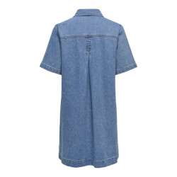 ONLY Rosenheim S/S Denim Kjole - Light Medium Blue Denim