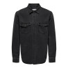ONLY & SONS Bane Denim Skjorte - Dark Grey Denim