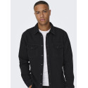 ONLY & SONS Bane Denim Skjorte - Dark Grey Denim