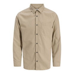 JACK & JONES James Flannel L/S Skjorte - Crockery / Solid