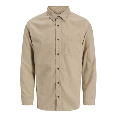 JACK & JONES James Flannel L/S Skjorte - Crockery / Solid