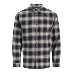 JACK & JONES James Flannel L/S Skjorte - Stormy Weather