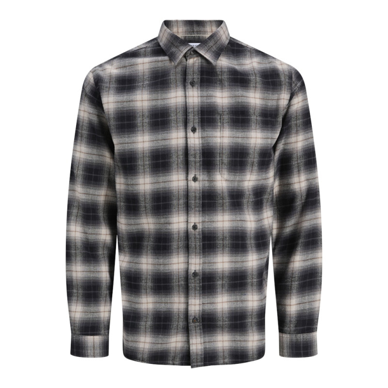 JACK & JONES James Flannel L/S Skjorte - Stormy Weather