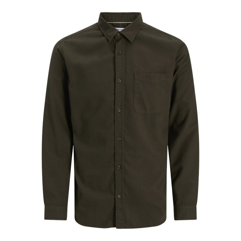 JACK & JONES James Flannel L/S Skjorte - Rosin / Solid