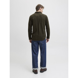 JACK & JONES James Flannel L/S Skjorte - Rosin / Solid