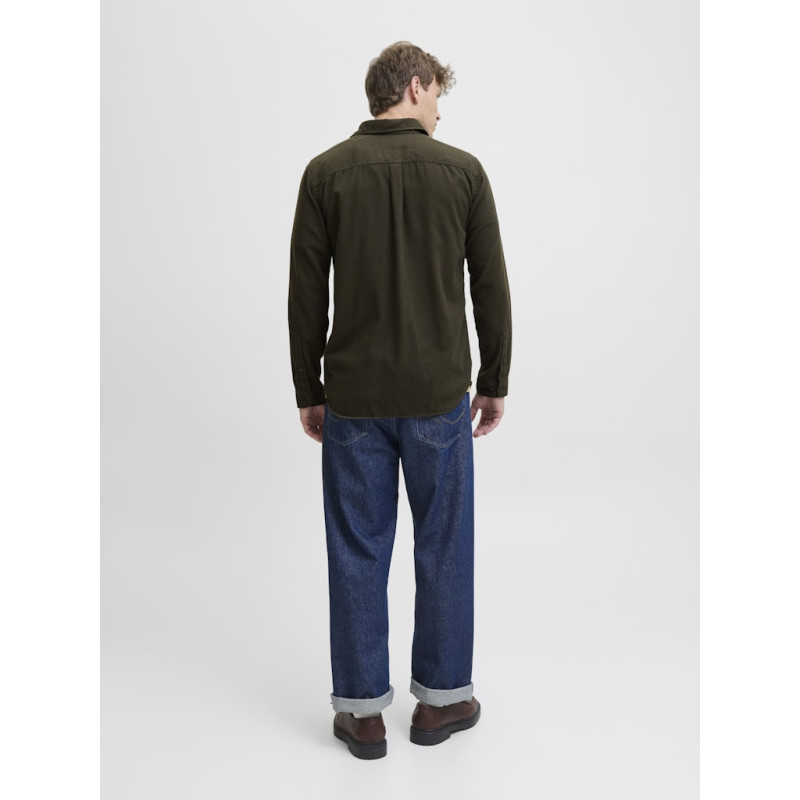 JACK & JONES James Flannel L/S Skjorte - Rosin / Solid