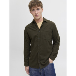 JACK & JONES James Flannel L/S Skjorte - Rosin / Solid