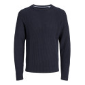 JACK & JONES Pannel Strik Sweater - Sky Captain