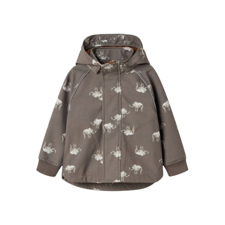 NAME IT MINI Alfa08 Softshell Jakke - Morel / Rhino