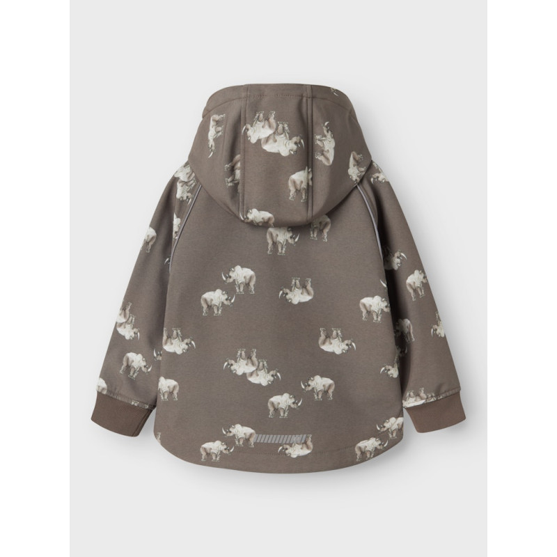 NAME IT MINI Alfa08 Softshell Jakke - Morel / Rhino