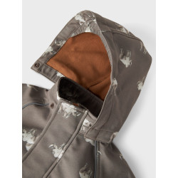 NAME IT MINI Alfa08 Softshell Jakke - Morel / Rhino