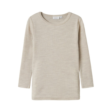 NAME IT MINI Wax Uld Bluse - Nacreous Cloud